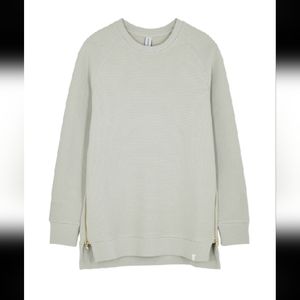 Varley Manning Ribbed Sweatshirt Light Gray XS Extra Small